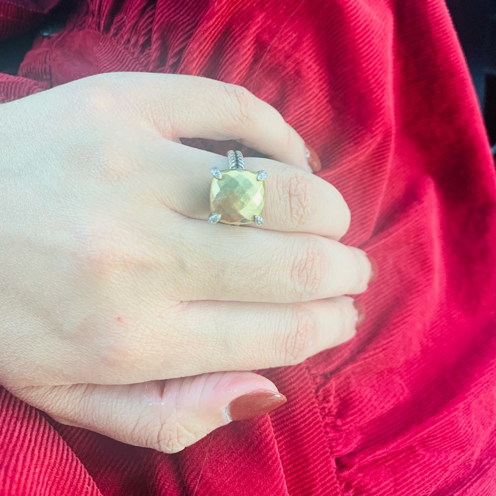 David Yurman Chatelaine 14k gold dome ring!